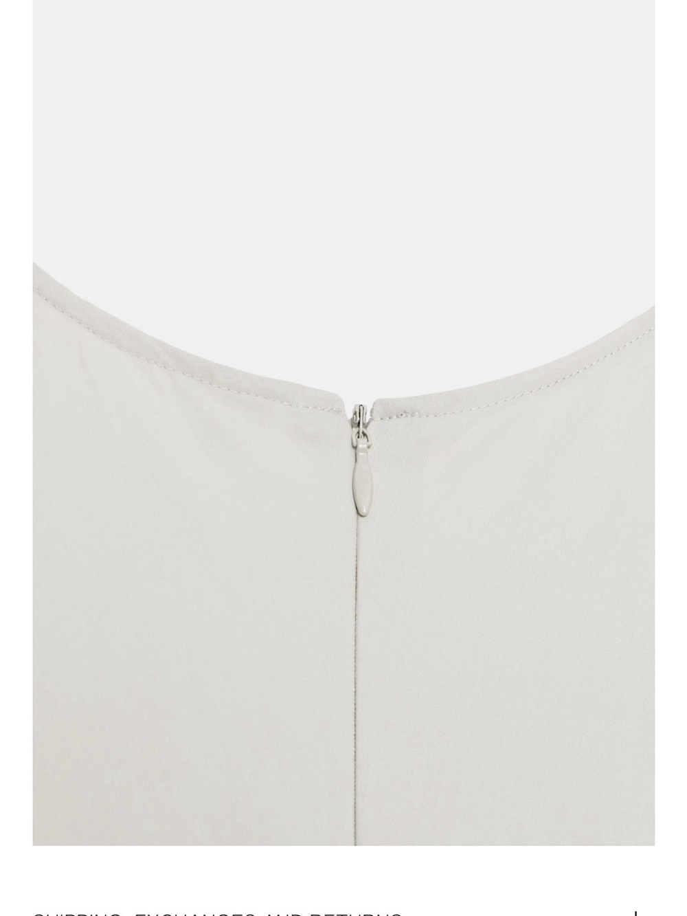 Minimalist 100% Cotton Pleated Poplin Dress - Picture 6 of 6